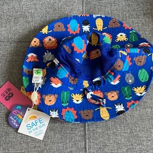 NWT Sun Hat in safari theme